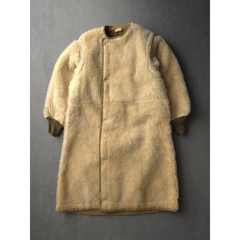 Vintage 1940s WW2 Wool Pile Mountain Parka Liner Men's Size 38